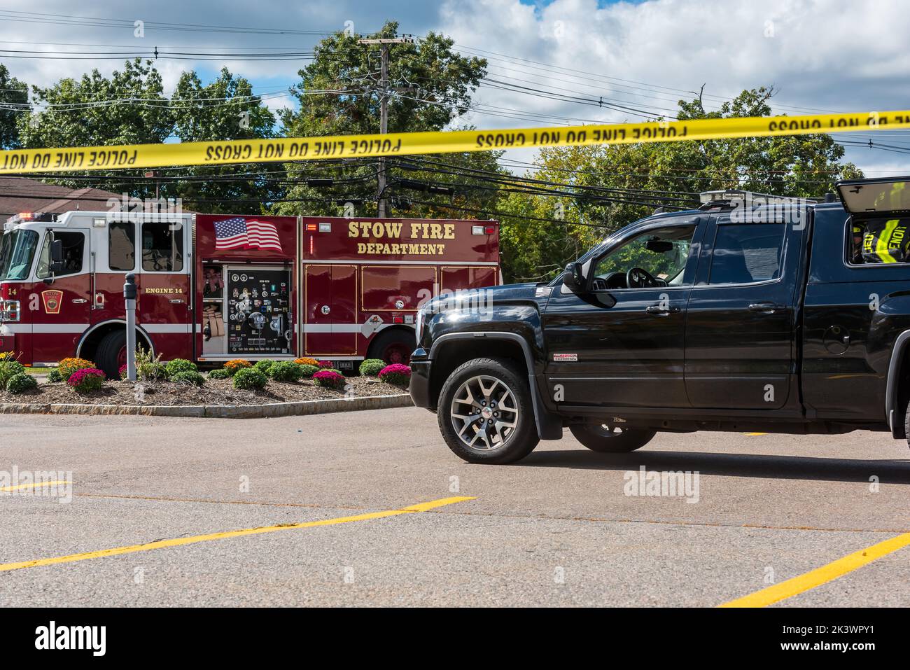 Stow, Massachusetts. 28th September, 2022. Mass State Police Bomb Squad