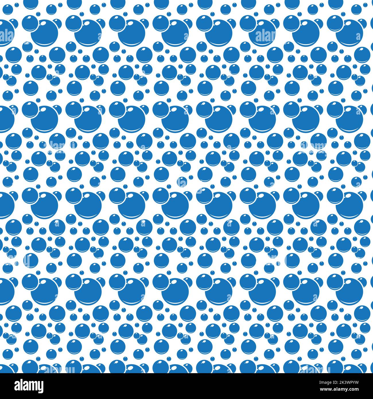 Soap bubbles seamless pattern. Vector background Stock Vector