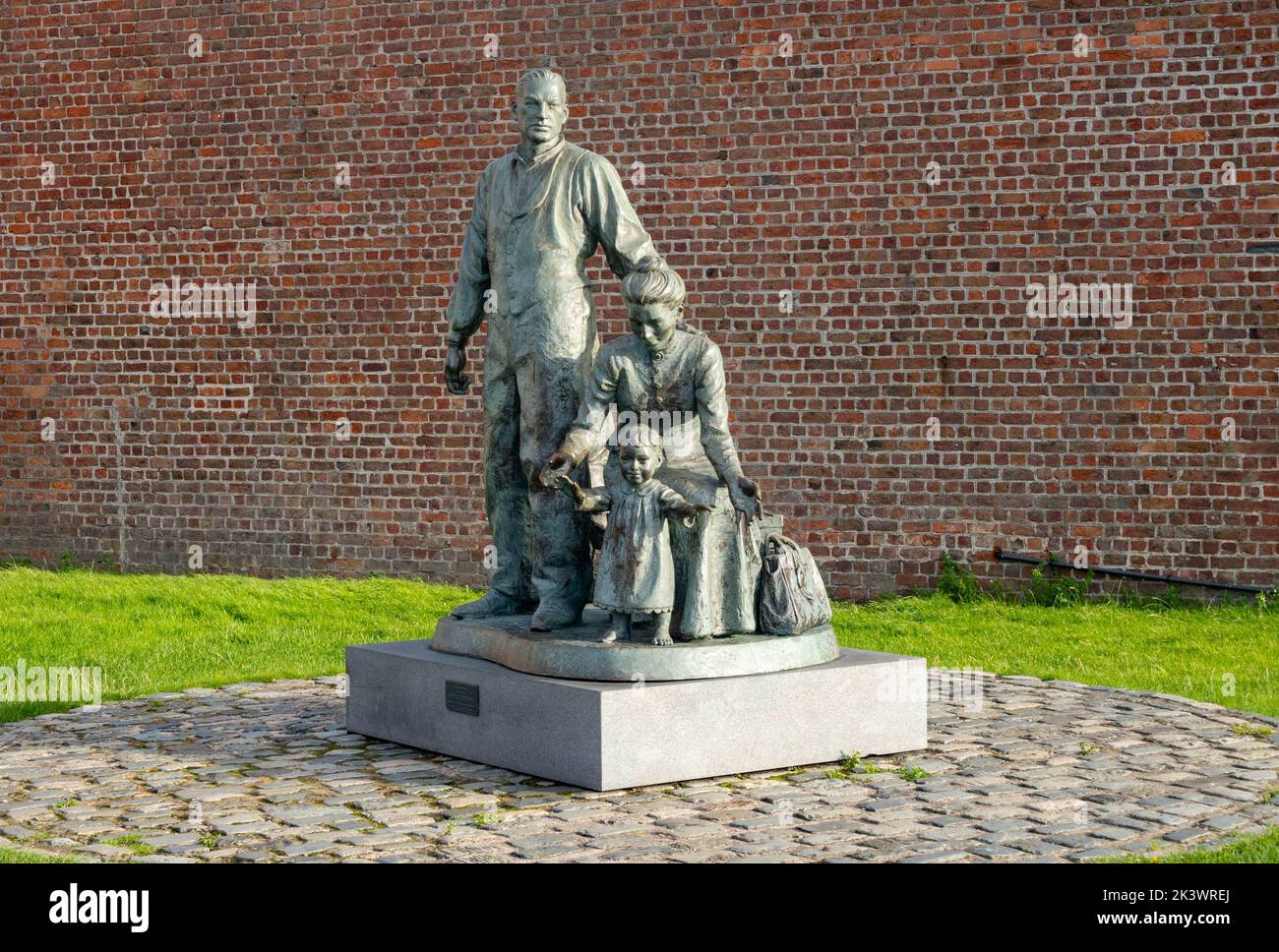 Legacy Sculpture by Mark DeGraffenried at Royal Albert Dock in Liverpool Stock Photo