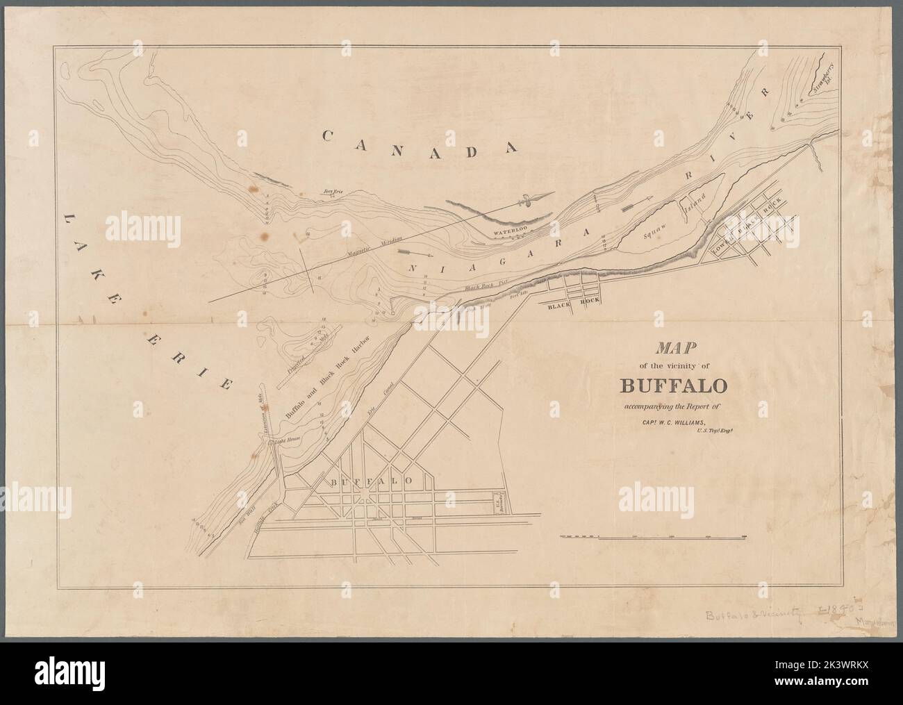 Map of the vicinity of Buffalo: accompanying the report of Capt. W.G ...