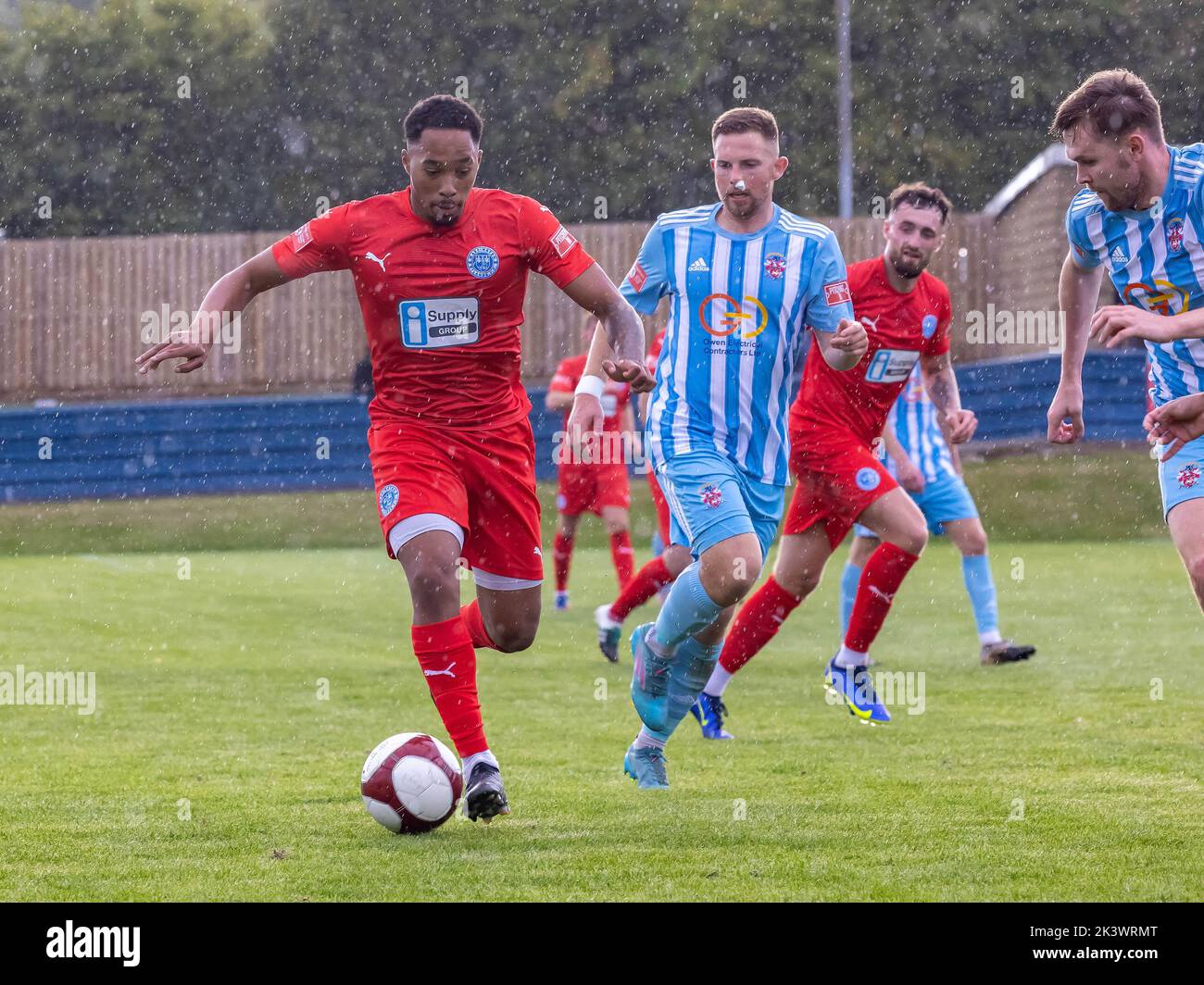 Liversedge hosted Warrington Rylands for a football match in the Northern Premier League Premier