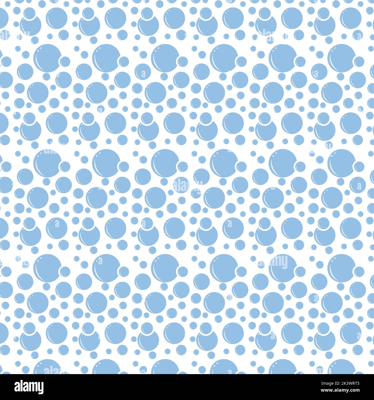 Soap bubbles seamless pattern. Vector background Stock Vector