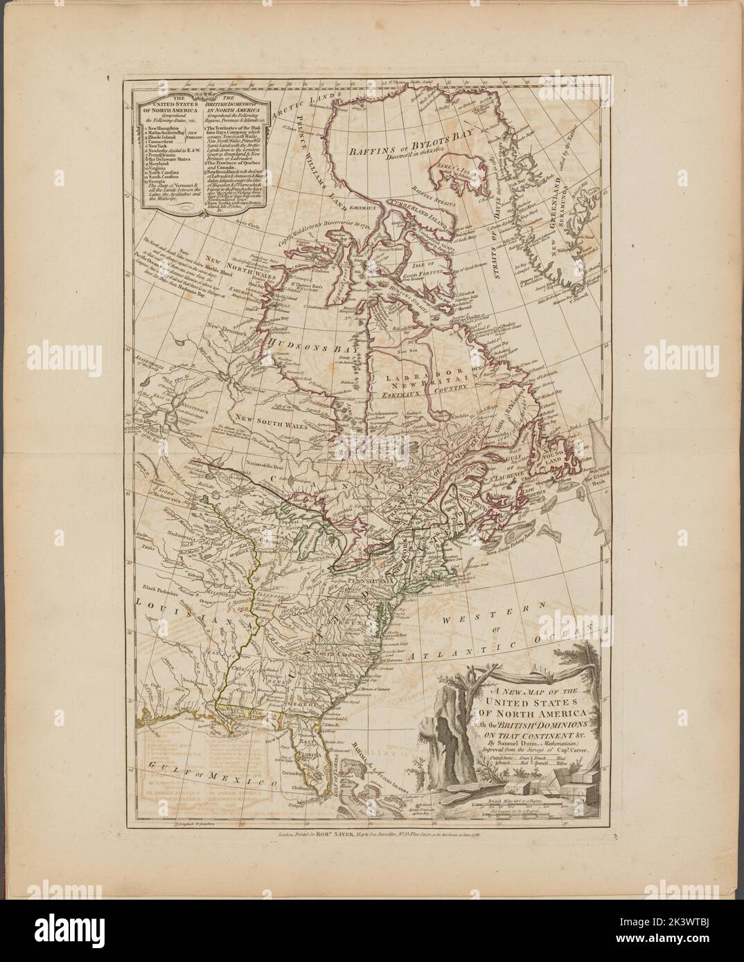 A new map of the United States of North America with the British 