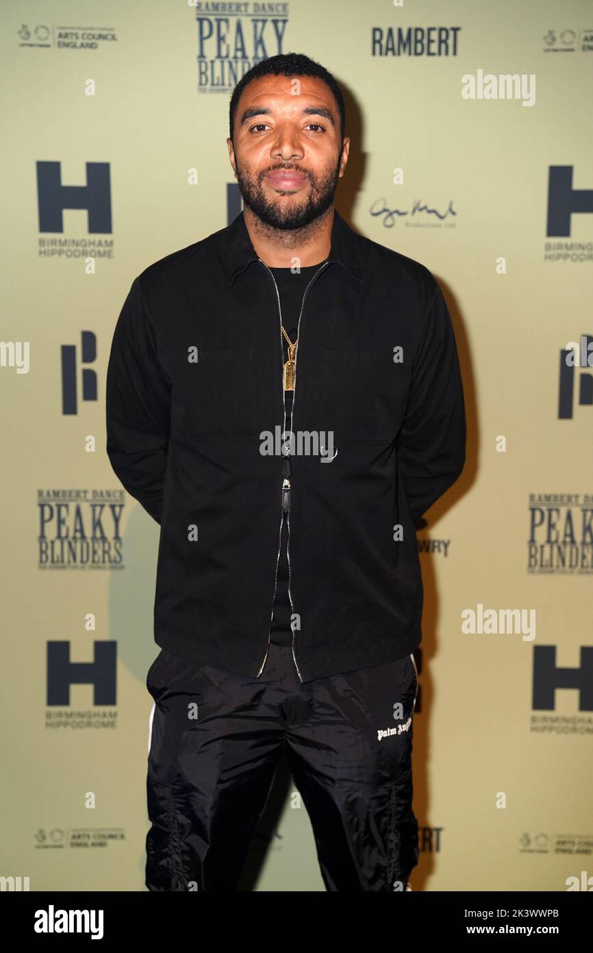 Troy Deeney attending the opening night of Rambert's Peaky Blinders: The Redemption of Thomas Shelby, at the Birmingham Hippodrome. Picture date: Tuesday September 27, 2022. Stock Photo