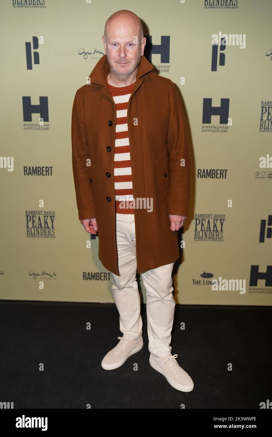 Musician Philip Selway attending the opening night of Rambert's Peaky Blinders: The Redemption of Thomas Shelby, at the Birmingham Hippodrome. Picture date: Tuesday September 27, 2022. Stock Photo