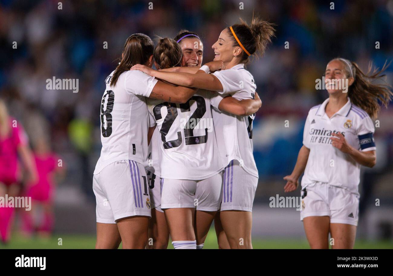 Madrid, Spain. 28th September 2022; Alfredo Di Stefano stadium