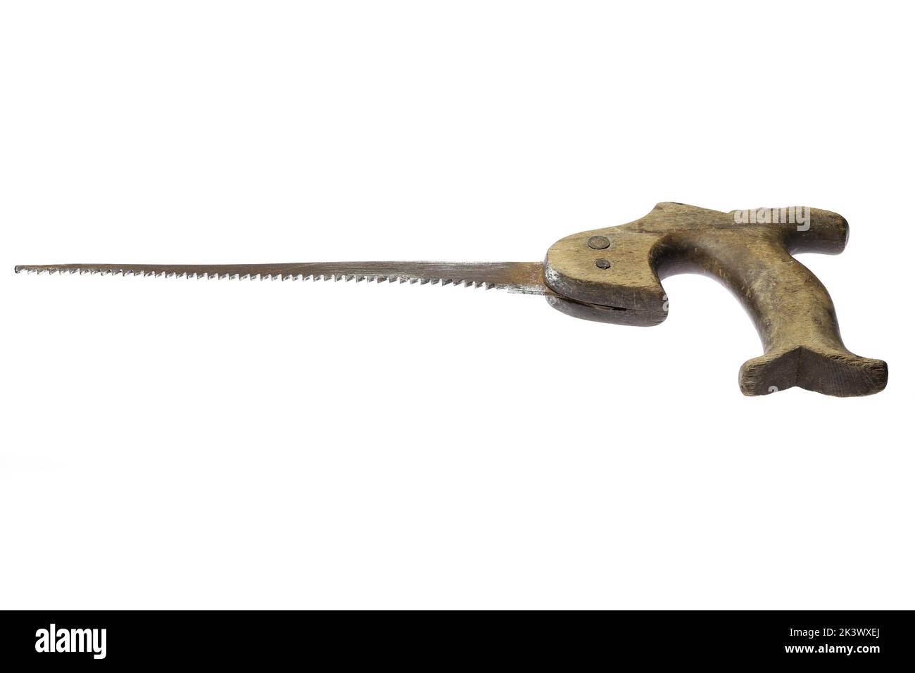 vintage keyhole saw isolated on white background Stock Photo - Alamy