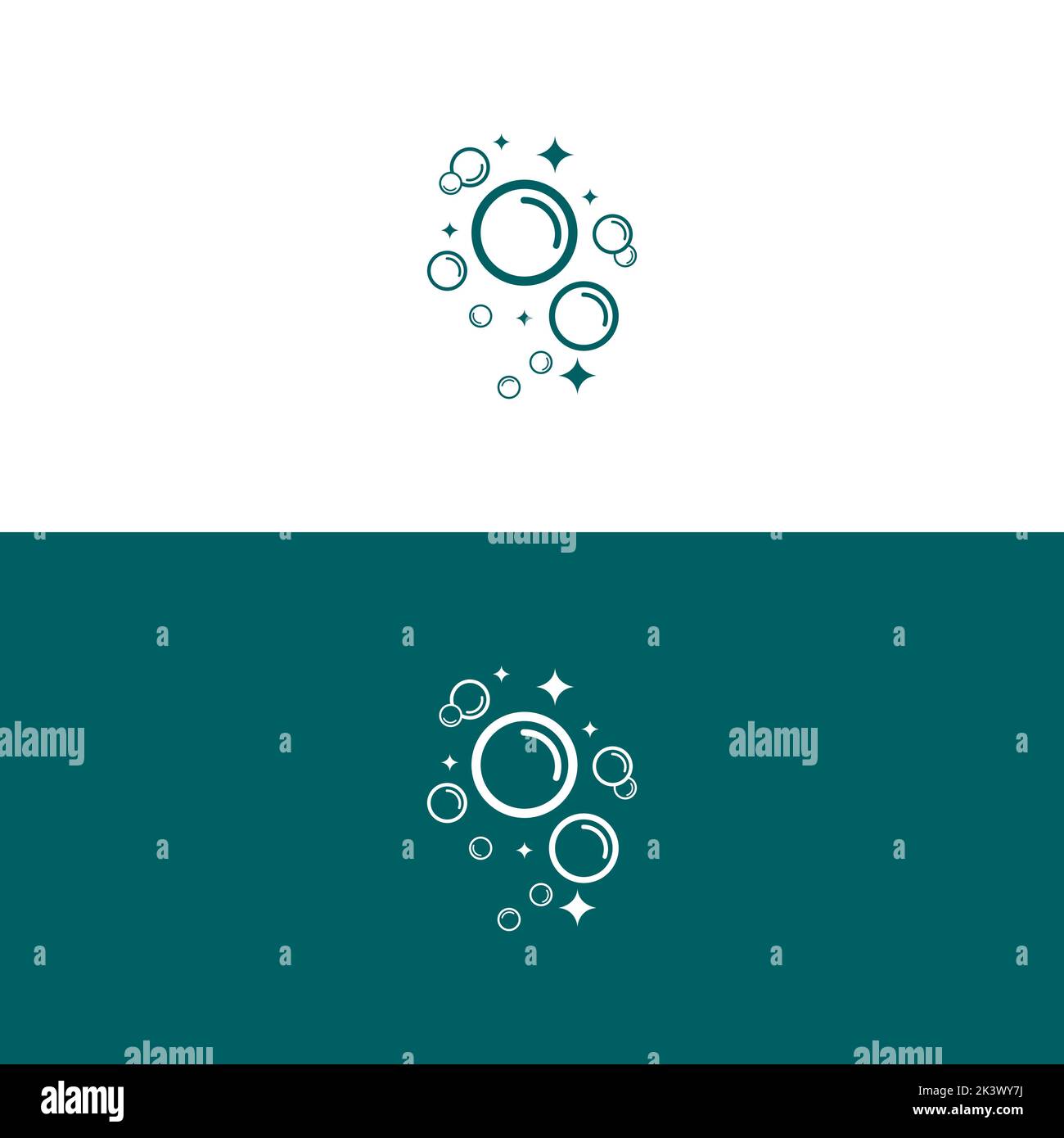Natural realistic bubble illustration vector design Stock Vector