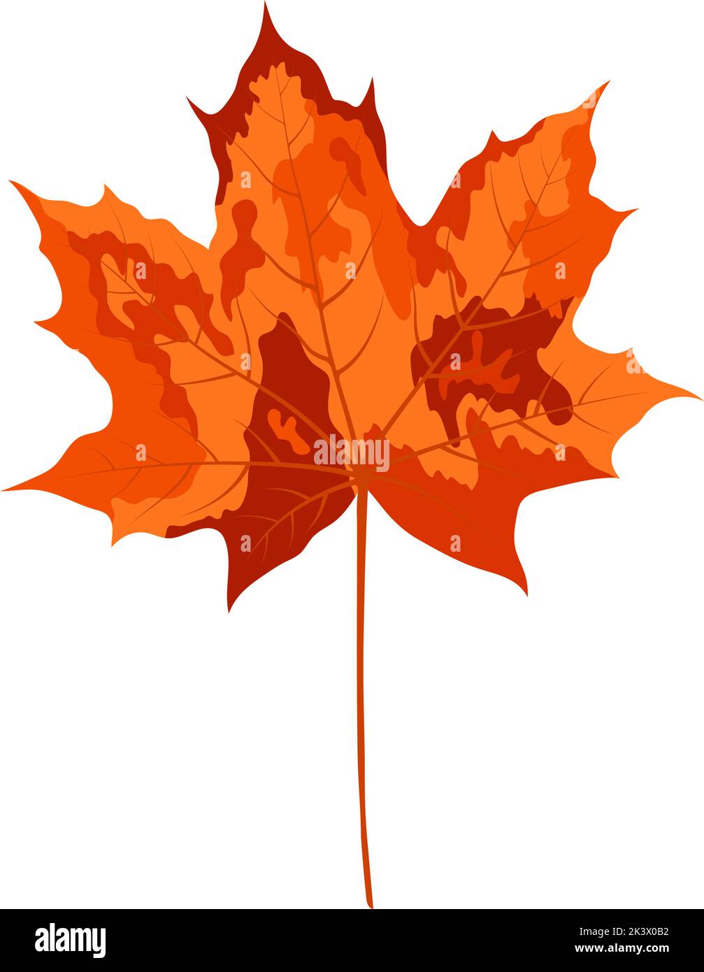 Autumn maple leaf. Leaf fall. Vector illustration Stock Vector Image ...