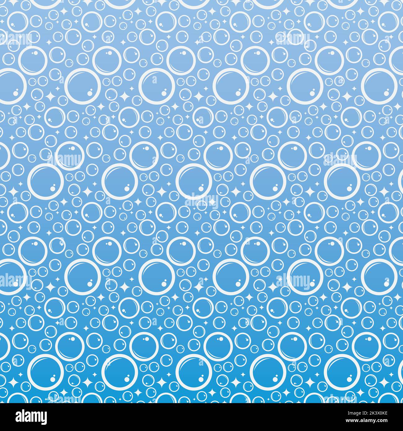 Soap bubbles seamless pattern. Vector background Stock Vector