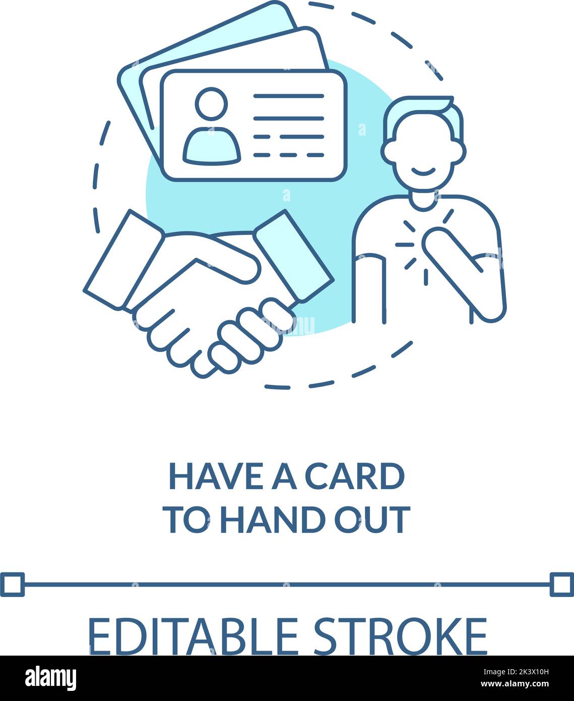 have-card-to-hand-out-blue-concept-icon-stock-vector-image-art-alamy