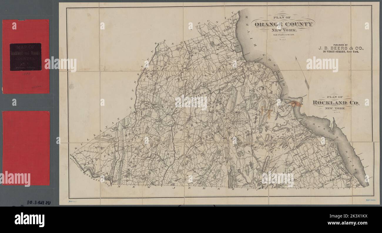 Plan of Orange County, New York ; Plan of Rockland Co., New York Plan