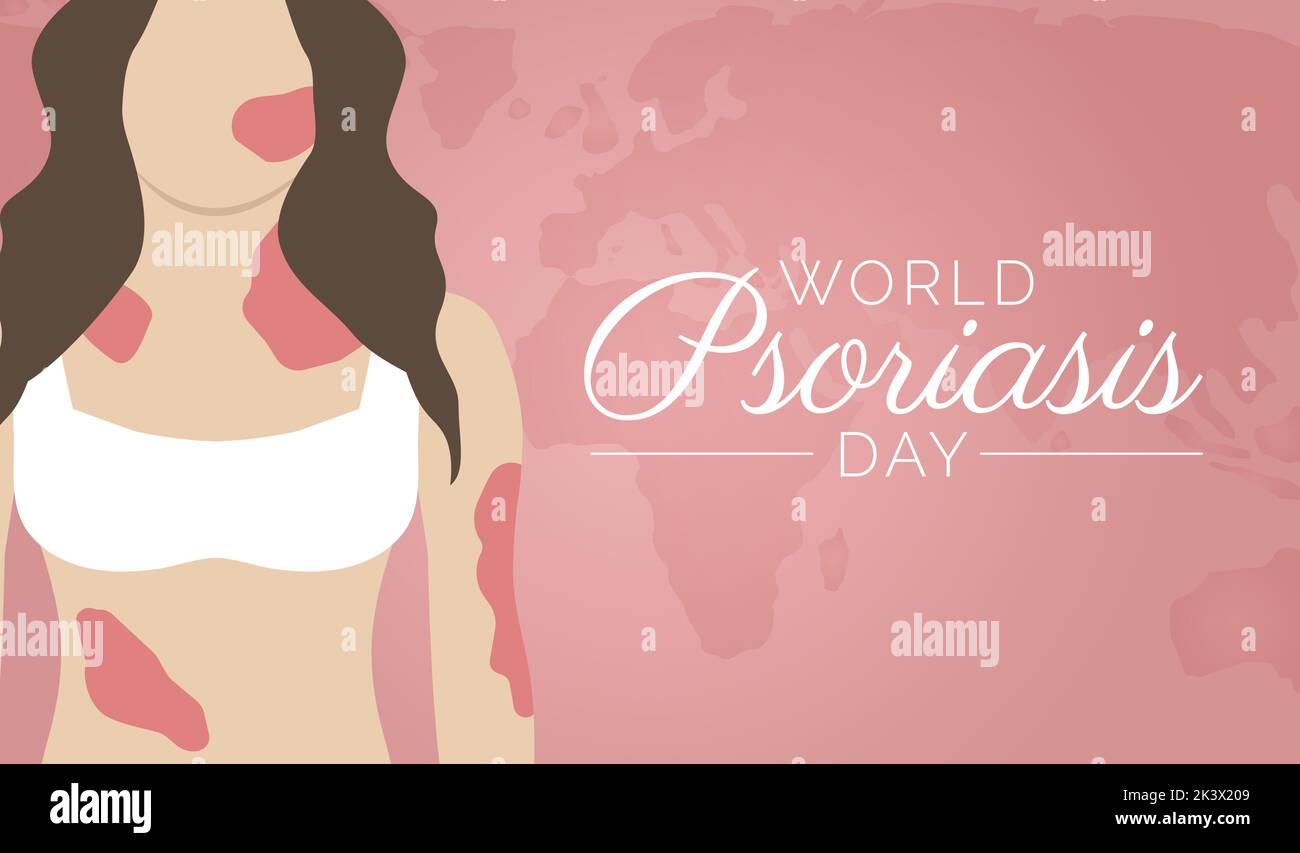 World Psoriasis Day Background Illustration Stock Vector