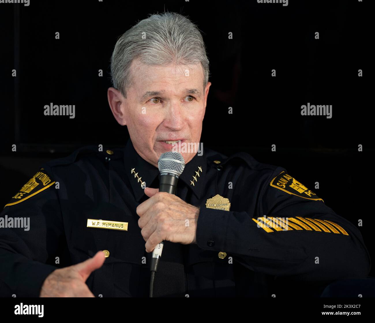 Austin Texas USA, September 24 2022 San Antonio police chief WILLIAM
