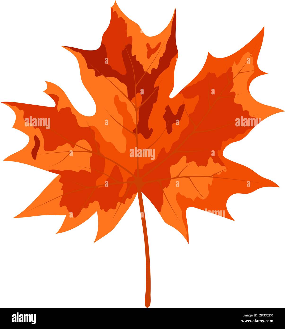 Autumn maple leaf. Leaf fall. Vector illustration Stock Vector Image ...