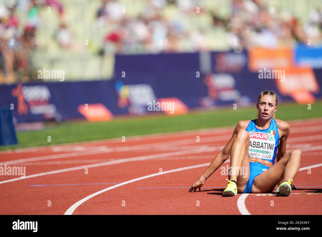 Gaia Sabbatini participating in the 1500 meters of the European ...