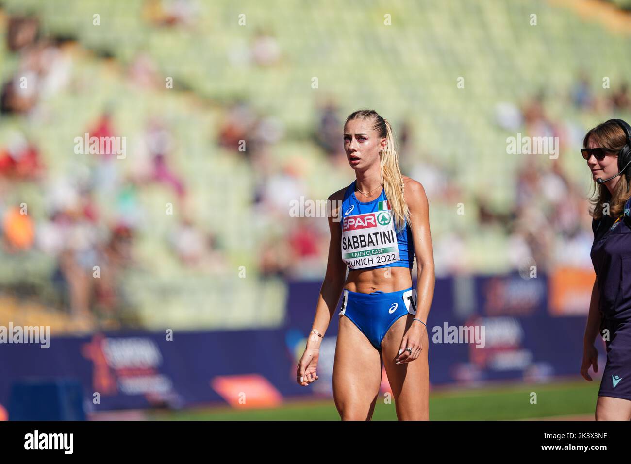 Gaia Sabbatini participating in the 1500 meters of the European ...