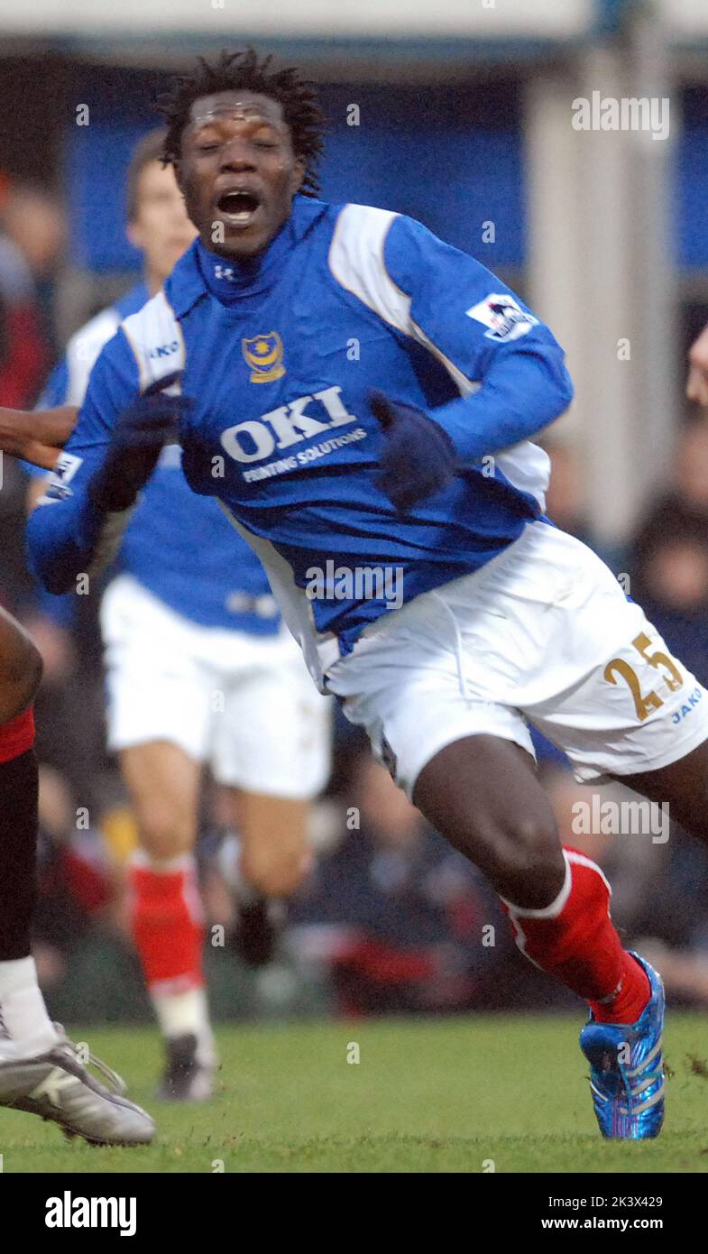 PORTSMOUTH V SHEFF. UTD BENJANI PIC MIKE WALKER, 2006 Stock Photo