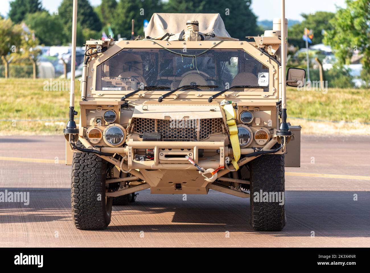 U.S. Special Operations Command M1288 GMV 1.1 US military air transportable combat vehicle on display at the Royal International Air Tattoo, UK Stock Photo