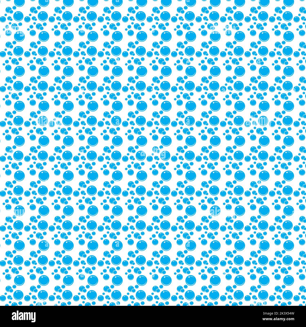 Soap bubbles seamless pattern. Vector background Stock Vector