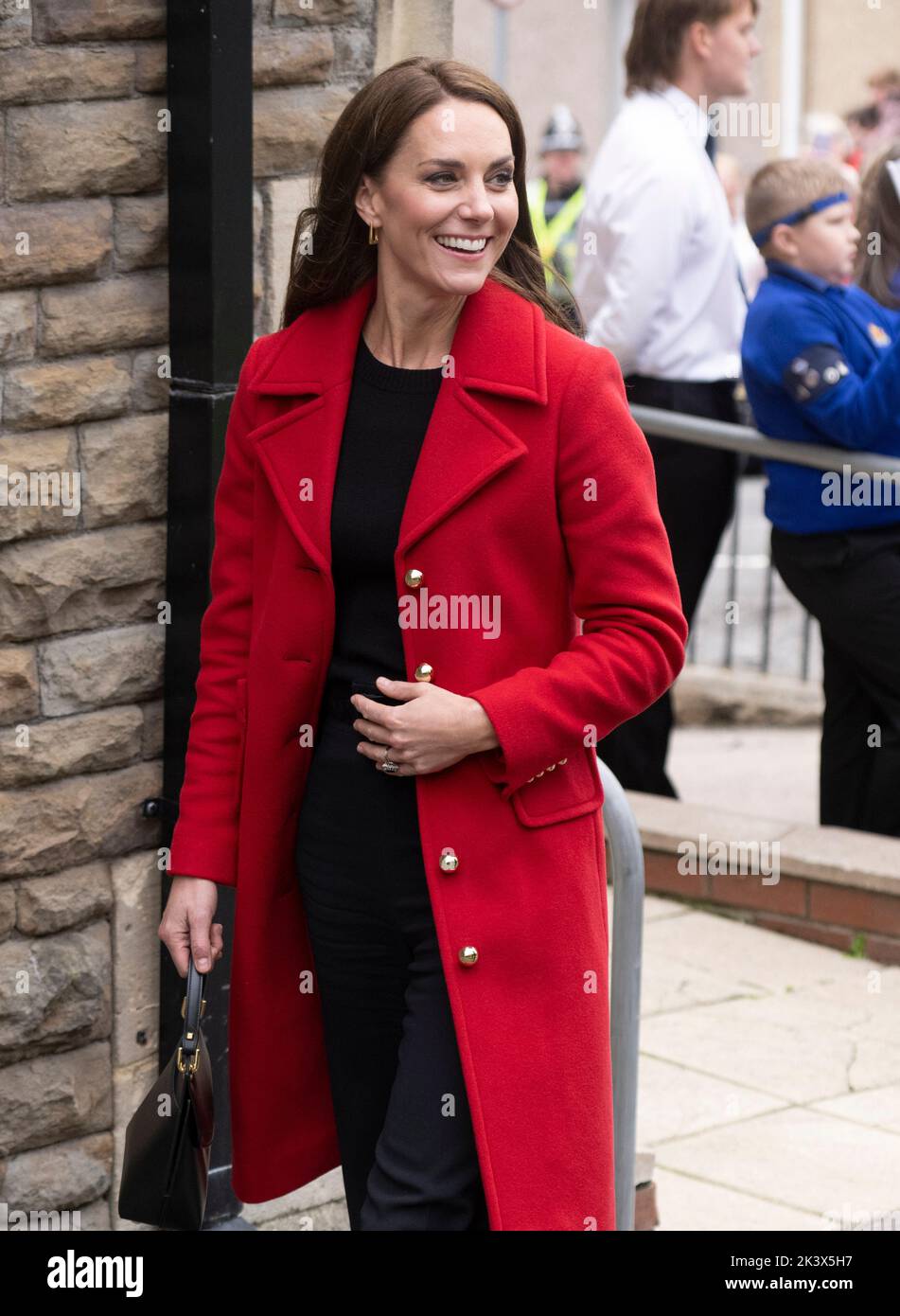 Swansea, Wales, UK. 27 September, 2022.  Catherine, Princess of Wales visits St Thomas Church in Swansea , which has been has been redeveloped to prov Stock Photo
