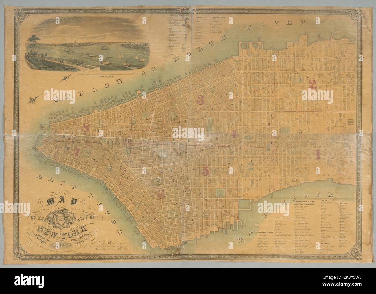 Map of the City of New York. Mayer & Korff's Lith.. Cartographic. Maps