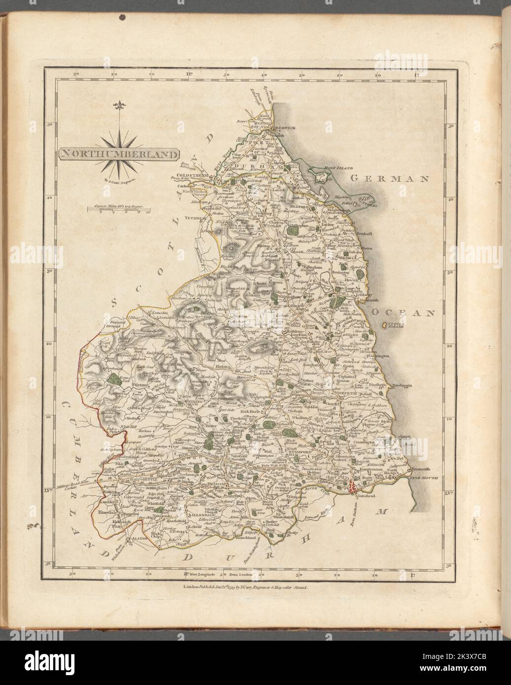 Northumberland text. Maps, Atlases. 1793. Lionel Pincus and Princess ...