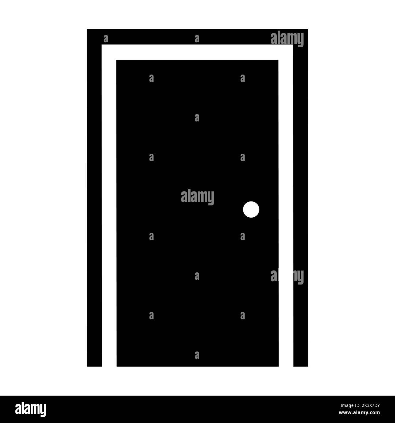 Door vector icon. Vector illustration isolated on white background ...
