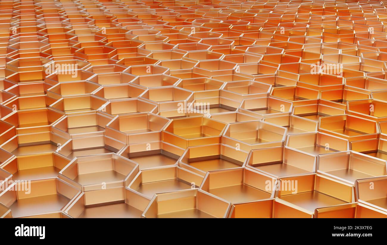 hexagon pattern, Futuristic surface concept with hexagons. Abstract