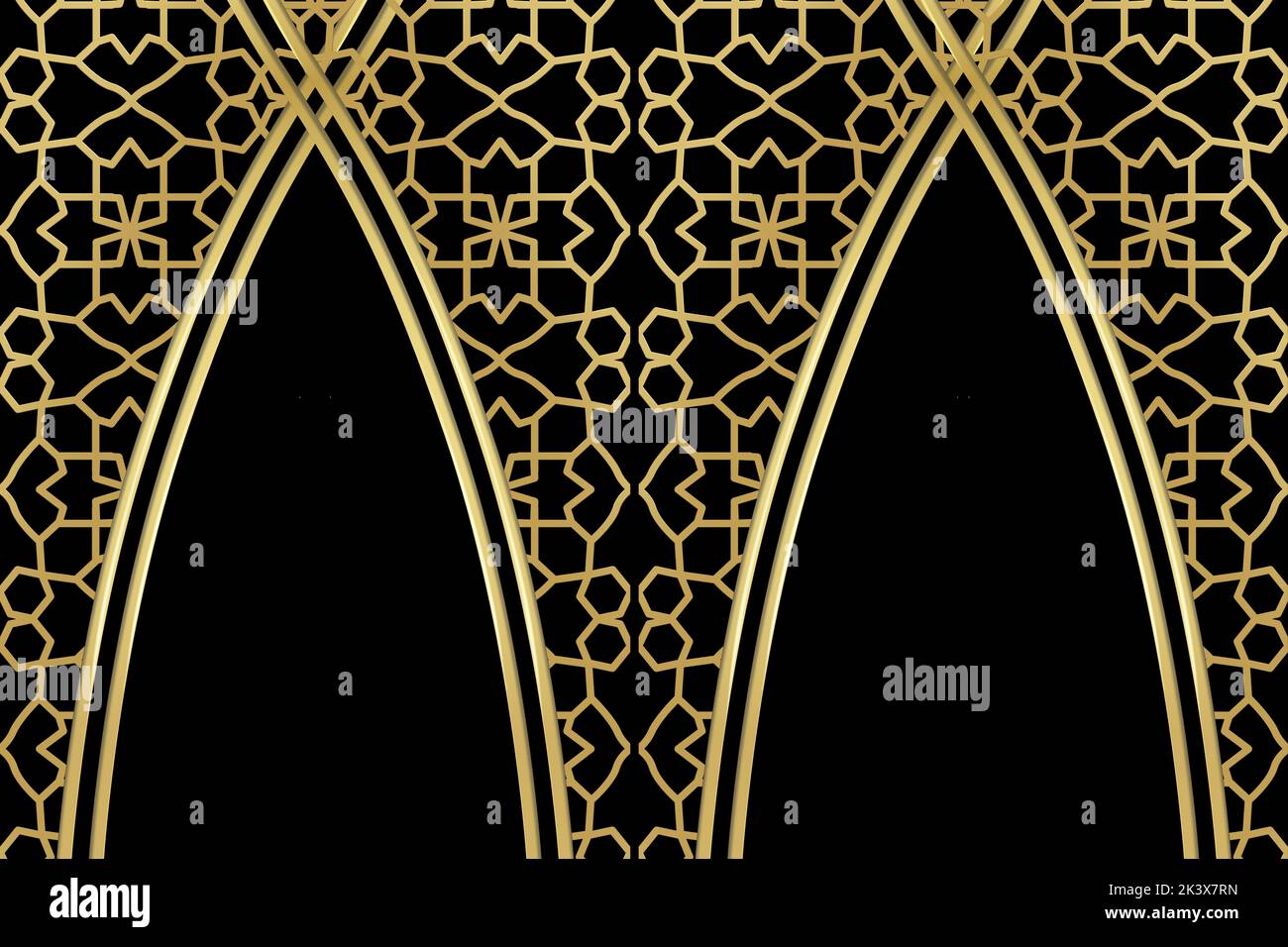 Islamic pattern black gold hi-res stock photography and images - Alamy