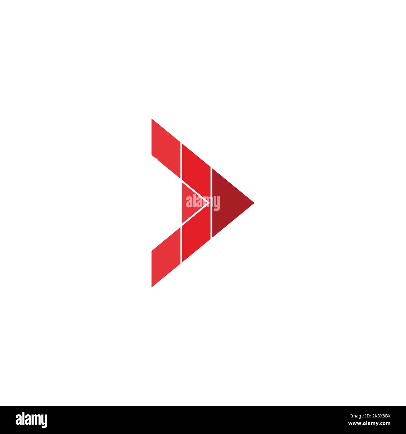 letter d gradient geometric arrow logo vector Stock Vector Image & Art ...