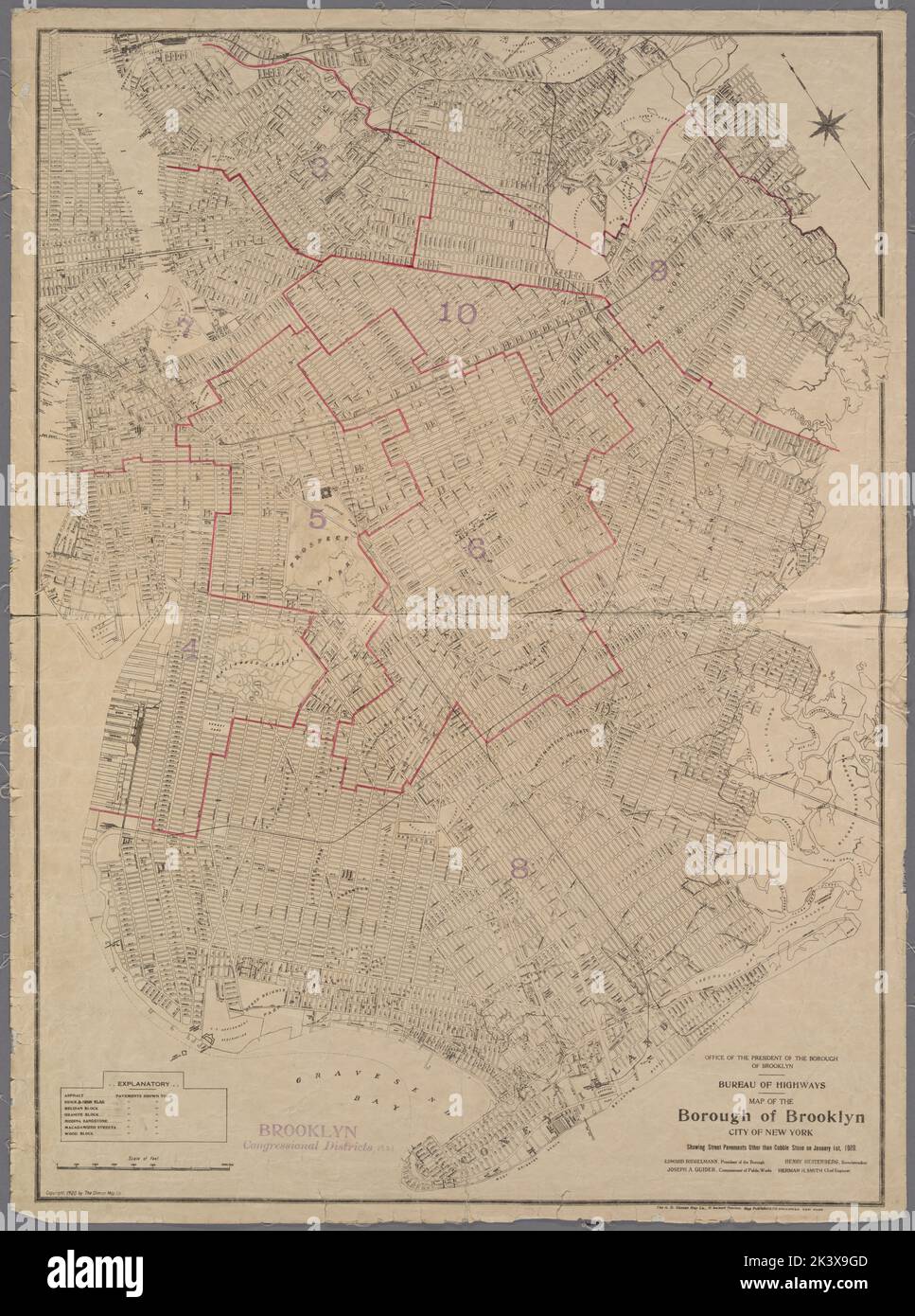 Map of the Borough of Brooklyn, City of New York, showing Congressional
