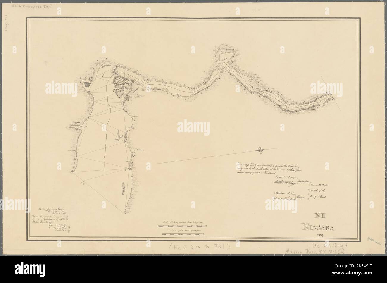 Niagara 1819 Niagara River Charts - Niagara 1819 Niagara River Charts For The International Boundary Between The United States And The Dominion Of Canada Cartographic Maps 1891 Lionel Pincus And Princess Firyal Map Division Niagara River Ny And Ont Canada Boundaries United States United States Boundaries Canada United States History War Of 1812 Territorial Questions 2K3X9JT 