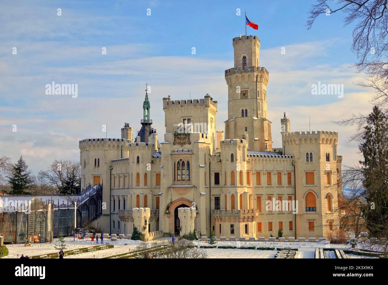 Hluboka castle, Czech Republic Stock Photo