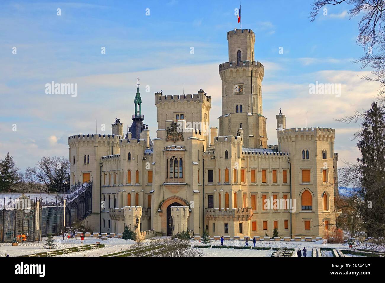 Hluboka castle, Czech Republic Stock Photo