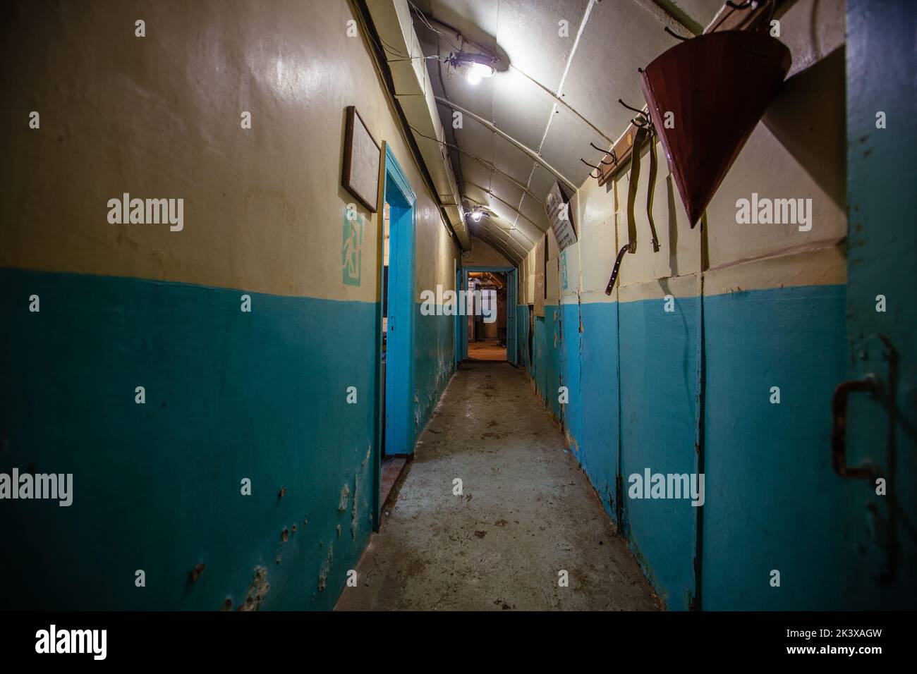 Old Soviet bunker, echo of Cold War Stock Photo