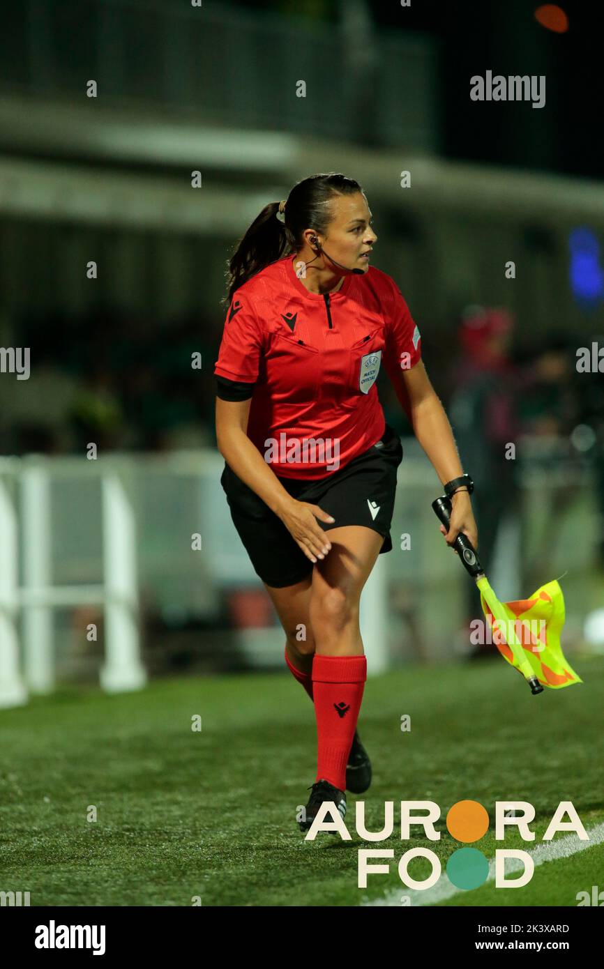 September 28, 2022, Torino, Italy: Lisa Rashid assistant referee during ...