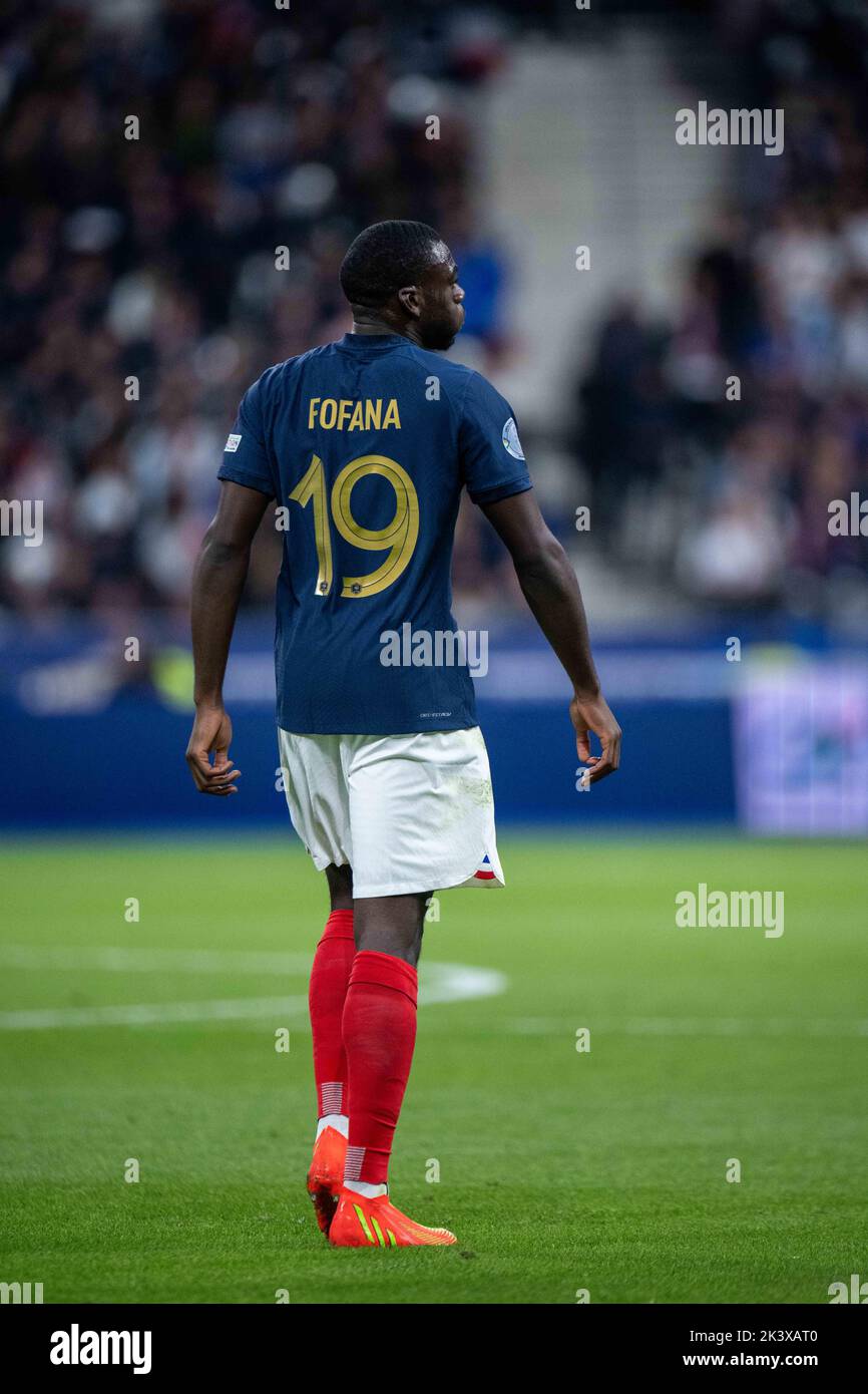 PARIS, FRANCE - SEPTEMBER 22: Youssouf Fofana of France during the UEFA Nations League League A Group 1 match between France and Austria at Stade de F Stock Photo