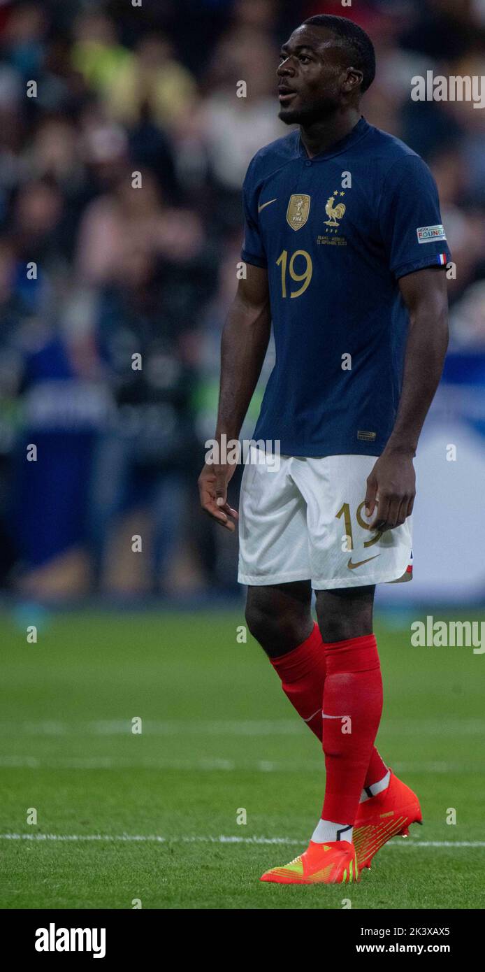 PARIS, FRANCE - SEPTEMBER 22: Youssouf Fofana of France during the UEFA Nations League League A Group 1 match between France and Austria at Stade de F Stock Photo