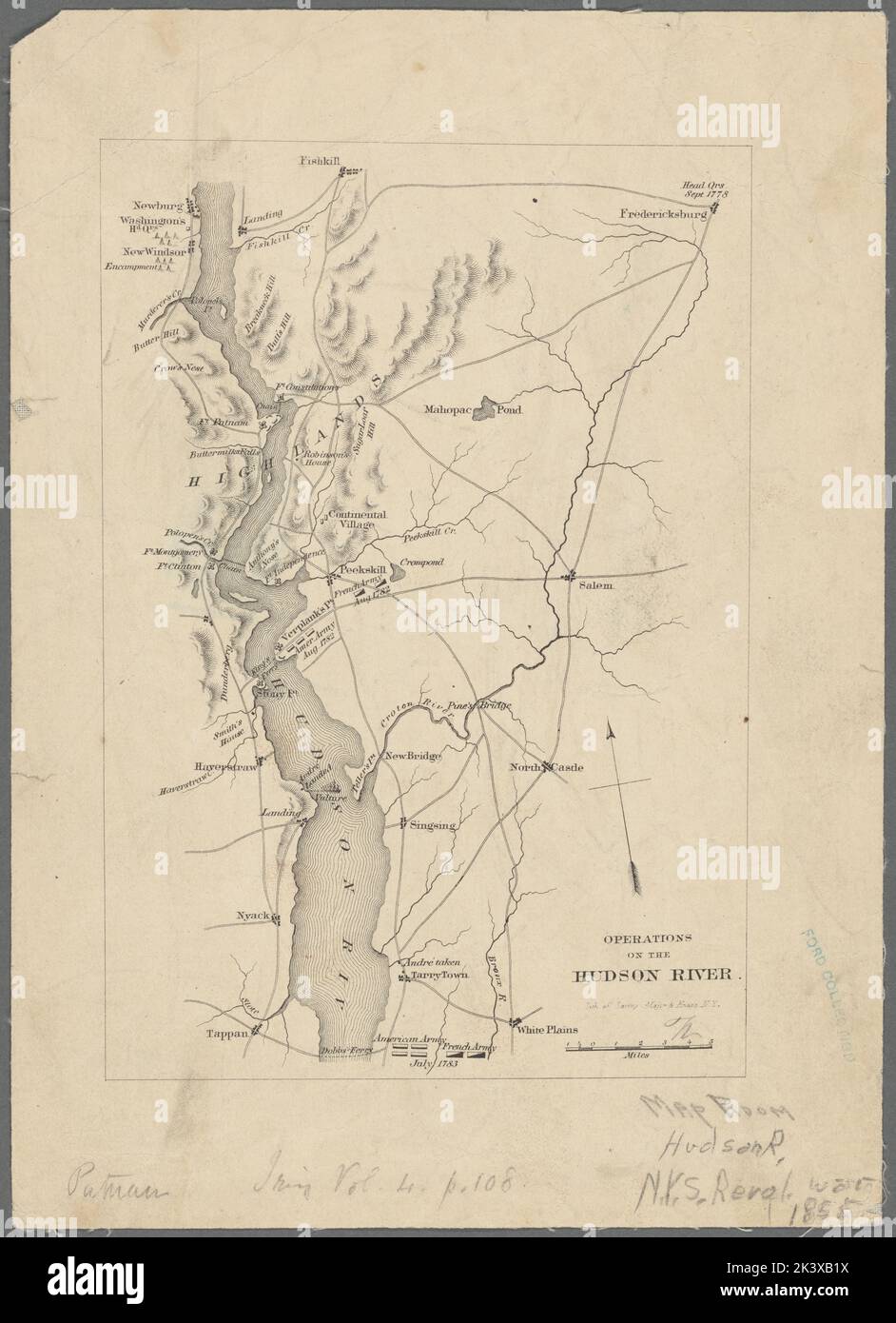 Operations on the Hudson River - Operations On The Hudson River Cartographic Maps 1855 Lionel Pincus And Princess Firyal Map Division Rivers New York State New York Hudson River Valley Ny And Nj New York State History Revolution 1775 1783 United States History Revolution 1775 1783 2K3XB1X 