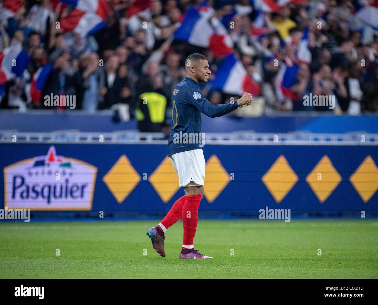 Paris France September 22 Kylian Mbappe Of France Celebrates After Paris France September 22 Kylian Mbappe Of France Celebrates After