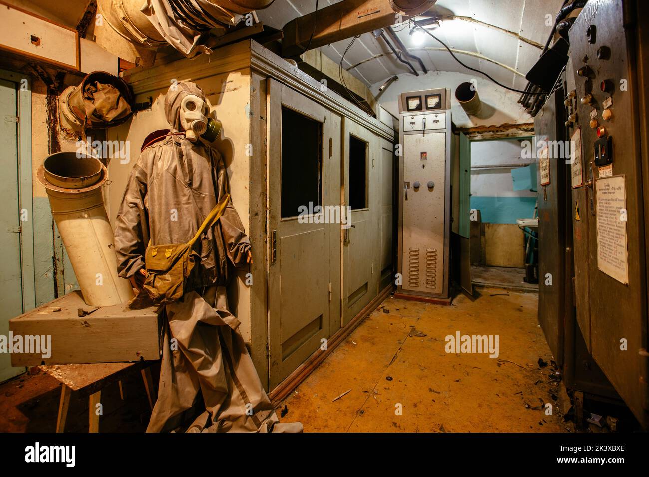 Old Soviet bunker, echo of Cold War Stock Photo