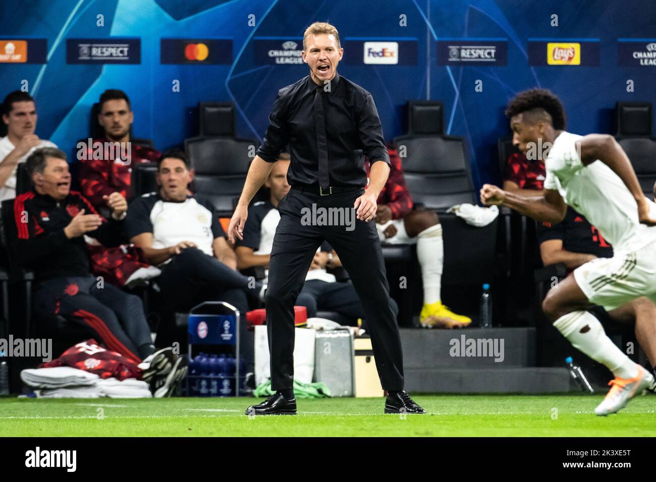 Milan, Italy. 07th Sep, 2022. UEFA Champions League 2022-23. Inter VS Bayern Muenchen 0-2. Julian NAGELSMANN, coach Bayern Muenchen. - picture is for press use; photo by ATP Cristiano BARNI (BARNI Cristiano/ATP/SPP) Credit: SPP Sport Press Photo. /Alamy Live News Stock Photo