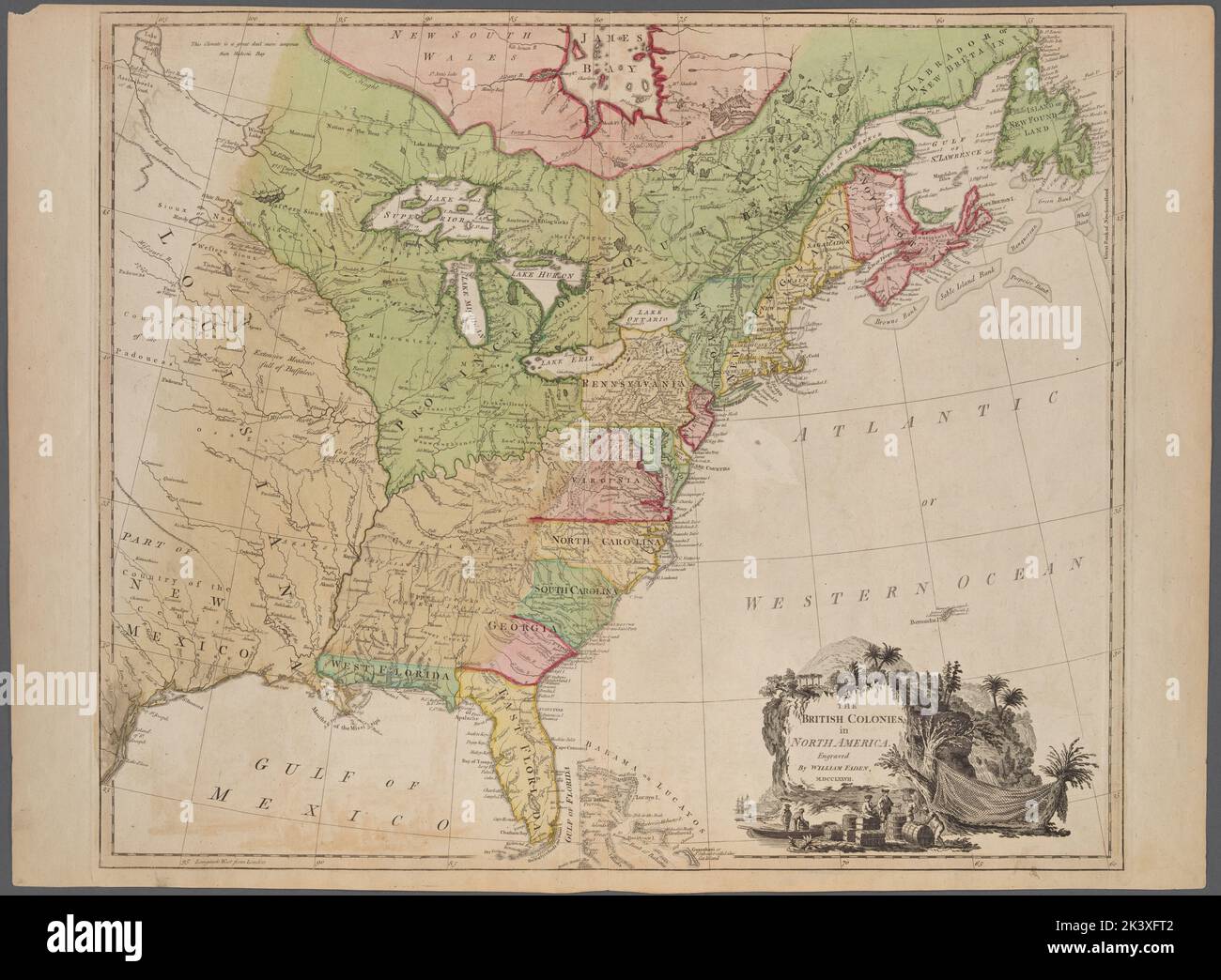 The British colonies in North America. Cartographic. Maps. 1777. Lionel ...