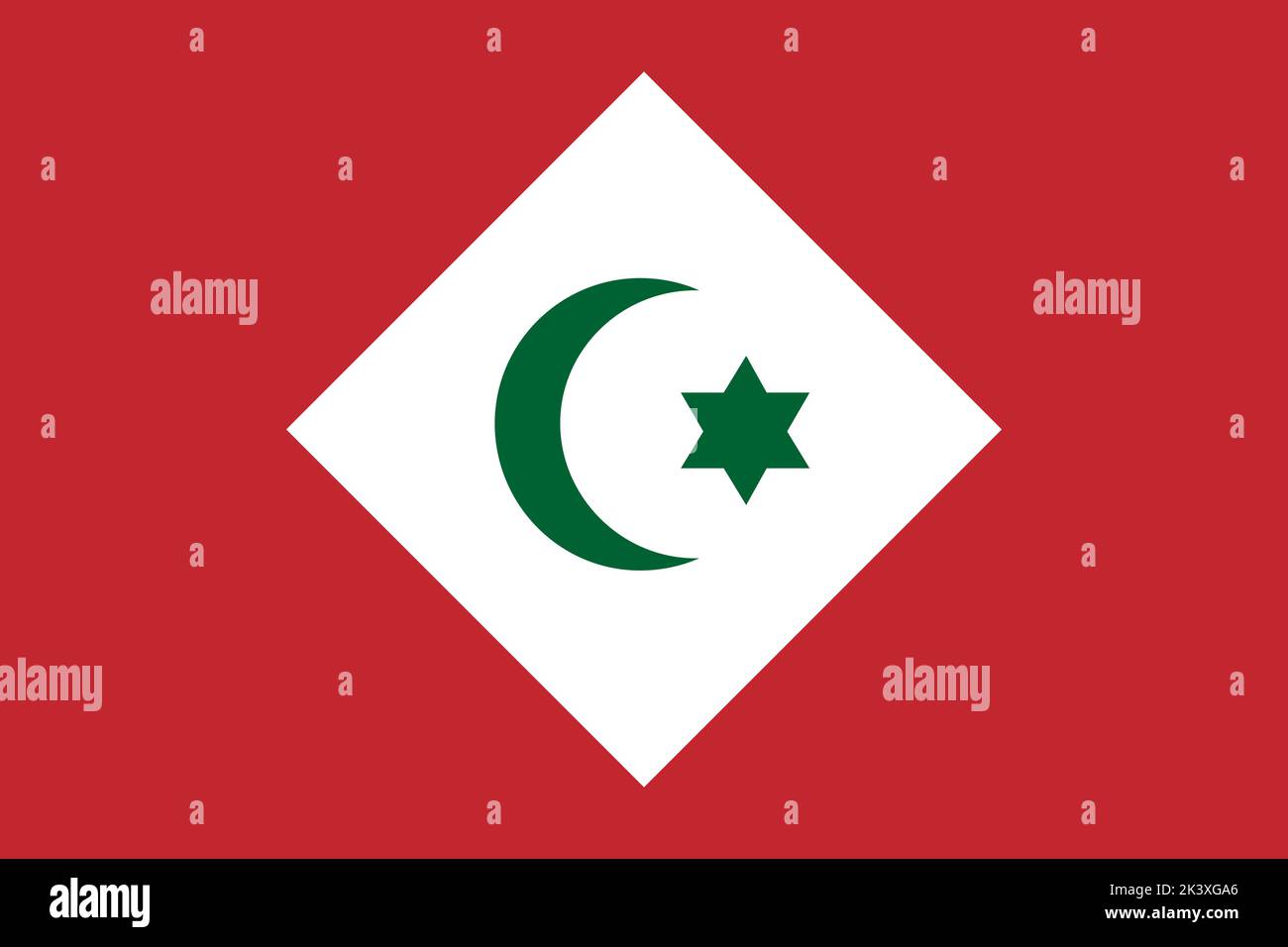 flag of Republic of the Rif, africa. flag representing extinct country