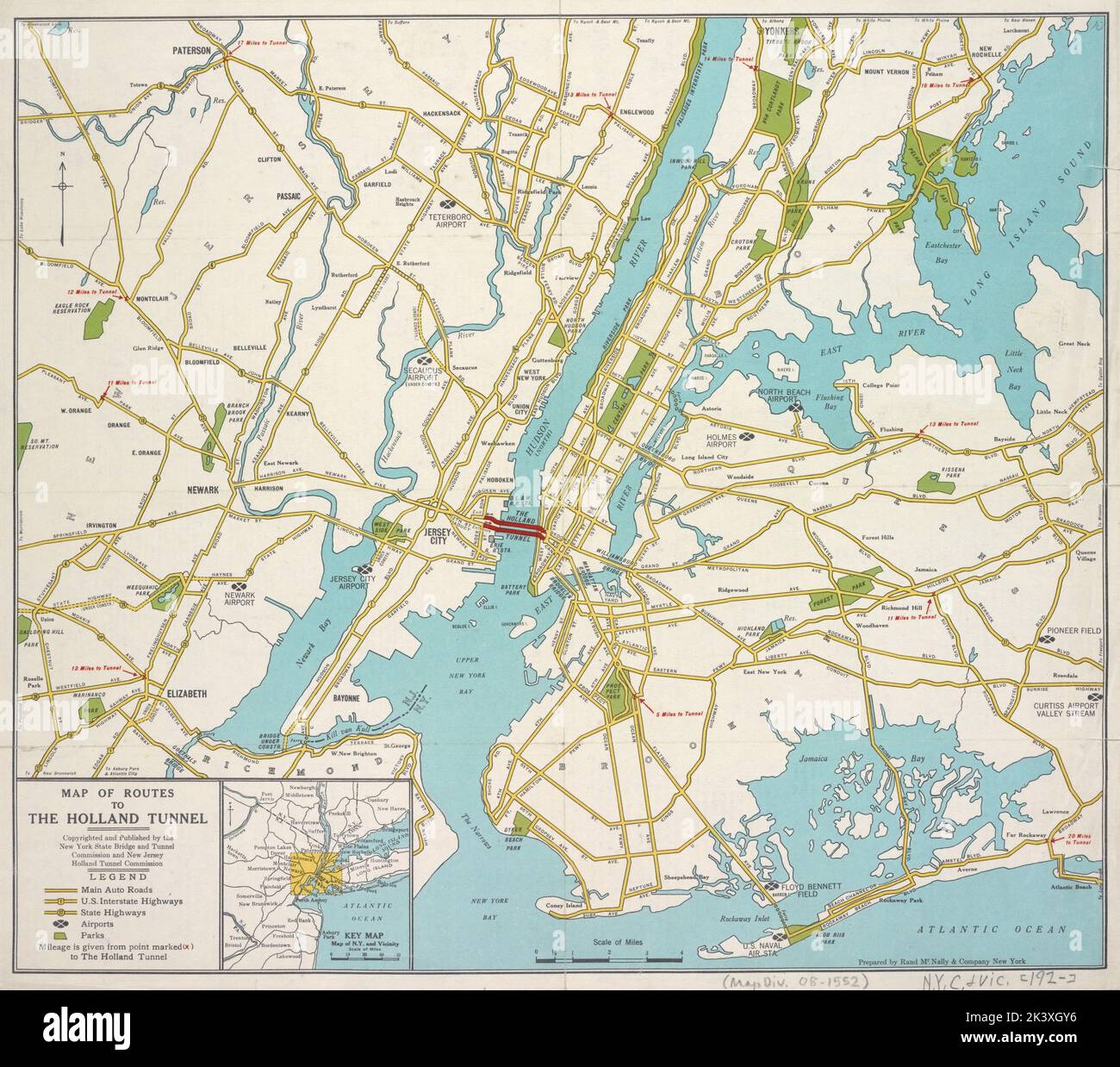 holland tunnel new york map
