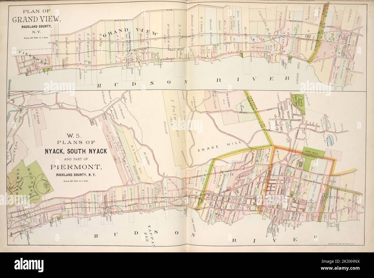 Plan of Grand View, Rockland County, N.Y. ; Plans of Nyack, South Nyack