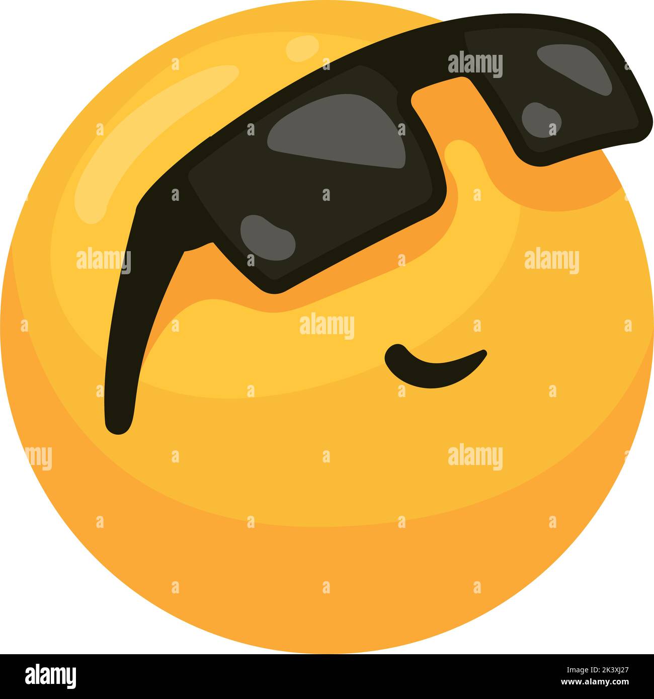 emoji with sunglasses 3d style Stock Vector Image & Art Alamy