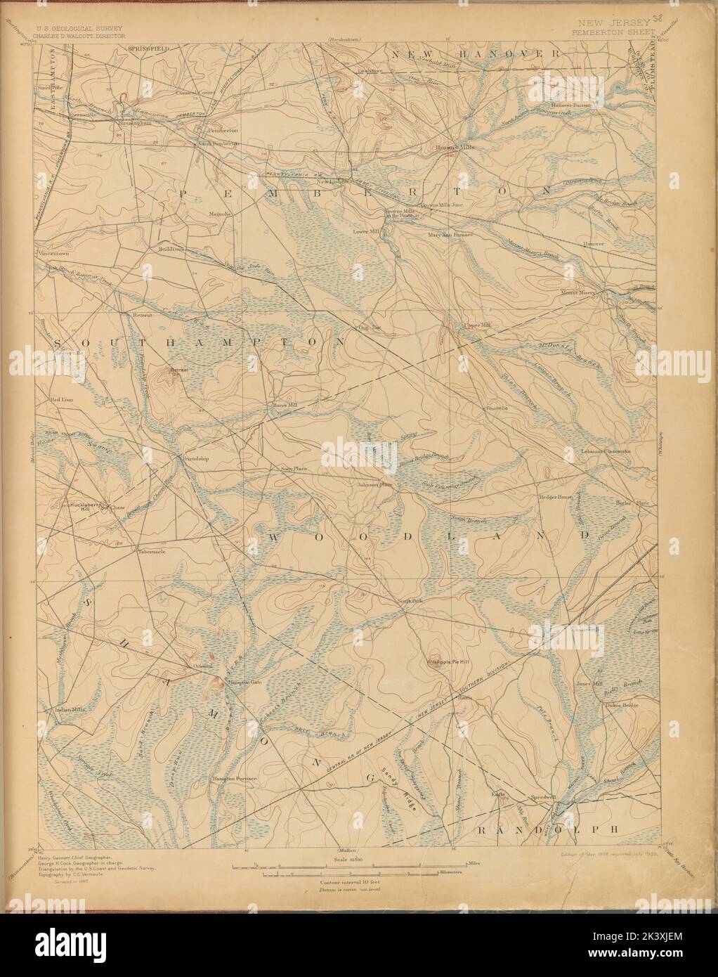 Pemberton, survey of 1885, ed. of 1898, repr. 1903. 1899 1926