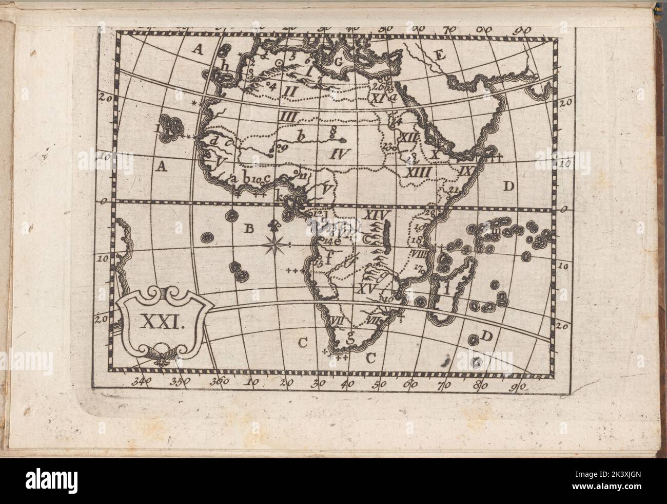 Atlas des enfans..., XXI Dilthey, Philipp Heinrich, 1723-1781. Cartographic. Maps. 1768. Rare Book Division. Geography Stock Photo